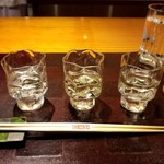 北新地 大嵓埜 - 日本酒3種飲み比べ