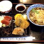 いずる庵 - いずる庵 ＠佐野 幕下弁当 ミニそば付 ７５０円