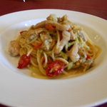 アルベラータ - アサリと豚肉のスパゲッティー