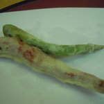 天ぷら 京星 - 伏見唐辛子と万願寺唐辛子