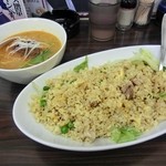 chinese dining KIICHI - ランチＡセット（炒飯＋ミニ麺）大盛り　700円(+150円)
