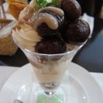 千疋屋フルーツパーラー - 和栗のパフェ（2014.11）