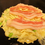 Takoyaki Okonomiyaki Gouchan - ぶた・いか・えだまめ・ヤマイモ+チーズトッピング