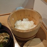 お料理ひろせ - おひつごとおかわり自由の艶々もっちりご飯。