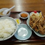 大黒屋飯店 - とり唐セット（ライス大盛り）