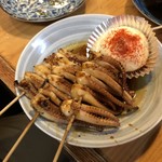 遠州 - ゲソのタレ焼き。このビール泥棒め！