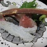 松葉がに造り・ヨコワ・鰤・平目の造り