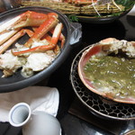 旬魚たつみ - 焼き松葉がにと甲羅焼きの味噌