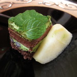 旬魚たつみ - 梨と和菓子