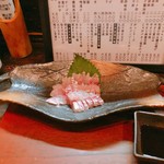 純米酒とお出汁 雲母 - 鯵刺身_南蛮醤油