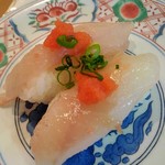 廻鮮寿司 塩釜港 - 活〆ボッケ(ケムシカジカ)ポン酢で頂きます。