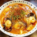 らー麺 あけどや - 胡麻辛海鮮あんかけWING麺2018 1000円