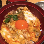 鼓道 - 鶏肉とつくねのW親子丼です