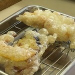 Tempura Ya Kita - 天ぷら定食の「かぼちゃ」「茄子」「？？」