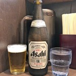 麺屋りゅう - 瓶ビール + 水