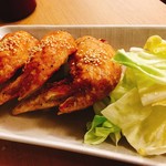 惣菜居酒屋 わく味 - スパイシー♪手羽先唐揚げ