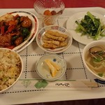 台北飯店 - 鳥ピリ辛ランチ +100円で炒飯へ変更