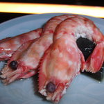 中国料理＆ワイン yinzu - ２０１１年９月２８日訪問～ボタンエビとナスの煮浸し（ハーフサイズ）