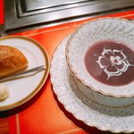 ステーキハウス 千萬 - スープとパン