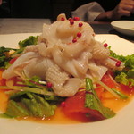 中国四川酒家 蔓山 - 白烏賊とトマトのサラダ　山椒風味