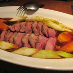 中国四川酒家 蔓山 - フランス産鴨のポワレ　富有柿の甘酢唐辛子ソース