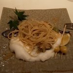 リストランテKubotsu - 唐津のからすみと秋刀魚のスパゲティー（完成形？）（2018.11）