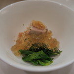 蕎麦懐石 義 - チーズ豆腐、鮟肝