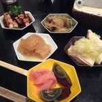 善道 - 前菜6種盛り 2400円の内5種