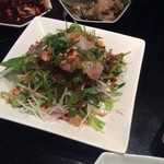 善道 - 平目の刺身サラダ