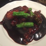 善道 - 黒酢酢豚 4切 1200円