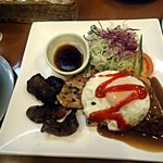 ロイン - ミックスグリル定食