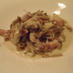 ソラリア - ポルチーニとパンチェッタのパスタ