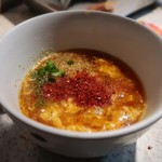 生ホルモン処 おさむちゃん。 - ピリ辛玉子スープ✨