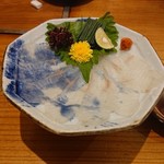 露石 - ヒラメの薄造り