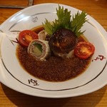 露石 - 松茸の牛肉巻き(おろしポン酢)