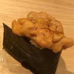 鮨 さかい - 塩水馬糞ウニの軍艦