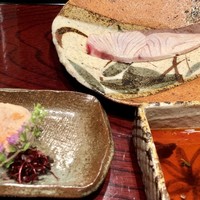 鉄板焼き いわ倉 - 氷見の鰤焼しゃぶをあん肝に巻いてポン酢で