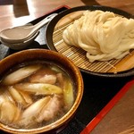 京鴨とネギのつけ麺（中盛り、1,200円）_2018年12月