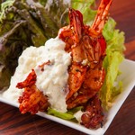 Famous spicy shrimp with tartar sauce (5 shrimp)