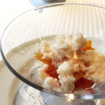 essere - デザートもあるの！？りんごソルベ、柿コンポートでカクテルのジャックローズを再現。