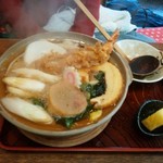 長寿庵 - 鍋焼きうどん1200円