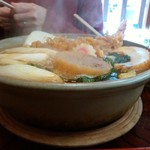 長寿庵 - 鍋焼きうどん1200円