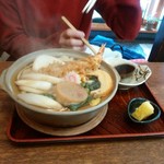 長寿庵 - 鍋焼きうどん1200円