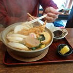 長寿庵 - 鍋焼きうどん1200円