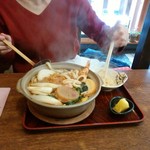 長寿庵 - 鍋焼きうどん1200円