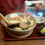 長寿庵 - 鍋焼きうどん1200円