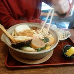 長寿庵 - 鍋焼きうどん1200円