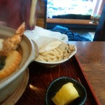 長寿庵 - 鍋焼きうどん1200円