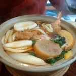 長寿庵 - 鍋焼きうどん1200円