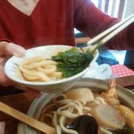 長寿庵 - 鍋焼きうどん1200円